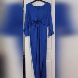 SHEIN Royal Blue Long Sleeve Dress